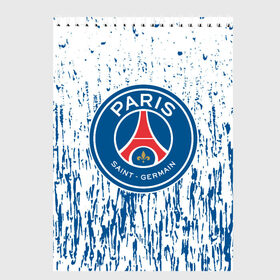 Скетчбук с принтом PSG. в городе Новоалтайск, 100% бумага
 | 48 листов, плотность листов — 100 г/м2, плотность картонной обложки — 250 г/м2. Листы скреплены сверху удобной пружинной спиралью | Тематика изображения на принте: fc | football | football club | paris saint germain | psg | sport | пари сен жермен | париж | псж | спорт | уефа | униформа | фирменные цвета | фк | франция | французский футбольный клуб | футбол | футбольный клуб