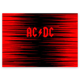 Поздравительная открытка с принтом AC/DC. в городе Новоалтайск, 100% бумага | плотность бумаги 280 г/м2, матовая, на обратной стороне линовка и место для марки
 | Тематика изображения на принте: ac dc | music | rock | австралийская рок группа | ас дс | асдс | блюз рок | музыка | переменный ток постоянный ток | рок | рок н ролл | хард рок | эй си ди си
