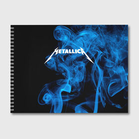 Альбом для рисования с принтом Metallica в городе Новоалтайск, 100% бумага
 | матовая бумага, плотность 200 мг. | Тематика изображения на принте: metallica | music | rock | американская рок группа | метал группа | металлика | музыка | рок | рок группа | трэш метал | хеви метал