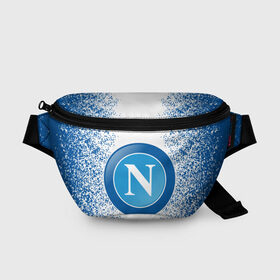 Поясная сумка 3D с принтом NAPOLI. в городе Новоалтайск, 100% полиэстер | плотная ткань, ремень с регулируемой длиной, внутри несколько карманов для мелочей, основное отделение и карман с обратной стороны сумки застегиваются на молнию | fc | football | football club | napoli | sport | итальянский профессиональный футбольный клуб | наполи | неаполь | спорт | уефа | униформа | фирменные цвета | фк | футбол | футбольный клуб