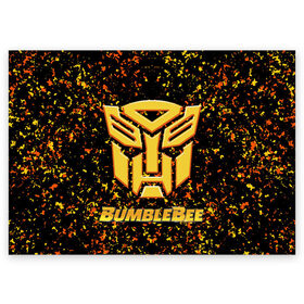 Поздравительная открытка с принтом Bumblebee. в городе Новоалтайск, 100% бумага | плотность бумаги 280 г/м2, матовая, на обратной стороне линовка и место для марки
 | автобот разведчик | автоботы | бамблби | боевик | кино | кино трансформеры | персонаж вселенной трансформеров | приключения | трансформеры | фантастика | фильмы