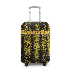 Чехол для чемодана 3D с принтом Bumblebee. в городе Новоалтайск, 86% полиэфир, 14% спандекс | двустороннее нанесение принта, прорези для ручек и колес | автобот разведчик | автоботы | бамблби | боевик | кино | кино трансформеры | персонаж вселенной трансформеров | приключения | трансформеры | фантастика | фильмы