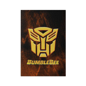 Обложка для паспорта матовая кожа с принтом Bumblebee. в городе Новоалтайск, натуральная матовая кожа | размер 19,3 х 13,7 см; прозрачные пластиковые крепления | 