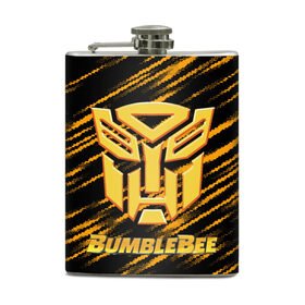 Фляга с принтом Bumblebee. в городе Новоалтайск, металлический корпус | емкость 0,22 л, размер 125 х 94 мм. Виниловая наклейка запечатывается полностью | автобот разведчик | автоботы | бамблби | боевик | кино | кино трансформеры | персонаж вселенной трансформеров | приключения | трансформеры | фантастика | фильмы