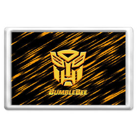 Магнит 45*70 с принтом Bumblebee. в городе Новоалтайск, Пластик | Размер: 78*52 мм; Размер печати: 70*45 | Тематика изображения на принте: автобот разведчик | автоботы | бамблби | боевик | кино | кино трансформеры | персонаж вселенной трансформеров | приключения | трансформеры | фантастика | фильмы