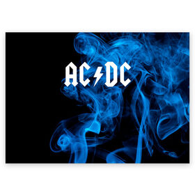 Поздравительная открытка с принтом AC/DC. в городе Новоалтайск, 100% бумага | плотность бумаги 280 г/м2, матовая, на обратной стороне линовка и место для марки
 | Тематика изображения на принте: ac dc | music | rock | австралийская рок группа | ас дс | асдс | блюз рок | музыка | переменный ток постоянный ток | рок | рок н ролл | хард рок | эй си ди си