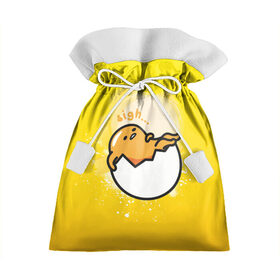 Подарочный 3D мешок с принтом Gudetama в городе Новоалтайск, 100% полиэстер | Размер: 29*39 см | gudetama | анимешное яйцо | гудетама | желток | стекающее яйцо | яичница