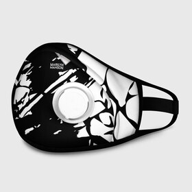 Маска из неопрена с принтом Marilyn Manson в городе Новоалтайск, неопрен 100% | Форма огибающая нос. Резинки для ушей с дополнительной резинкой на затылке. Клапан для выдоха для активного дыхания при занятиях спортом. Эластичный материал маски и окантовки для лучшего растяжения и прилегания маски.  | 