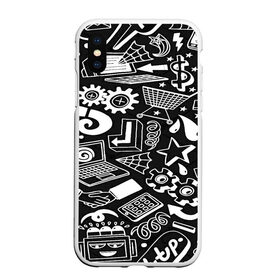 Чехол для iPhone XS Max матовый с принтом ПРОГРАММИСТЫ в городе Новоалтайск, Силикон | Область печати: задняя сторона чехла, без боковых панелей | Тематика изображения на принте: anonymus | cod | hack | hacker | it | program | texture | айти | аноним | анонимус | взлом | код | кодинг | программа | программист | текстура | хак | хакер