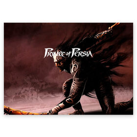Поздравительная открытка с принтом Prince of Persia. в городе Новоалтайск, 100% бумага | плотность бумаги 280 г/м2, матовая, на обратной стороне линовка и место для марки
 | action adventure | esport | games | prince of persia | игроки | игролюбители | игроманы | игры | киберспорт | принц оф персия | принц персии