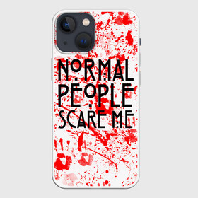 Чехол для iPhone 13 mini с принтом Normal People Scare Me. в городе Новоалтайск,  |  | american horror story | games | normal people scare me | аутизм | документальный фильм об аутизме | игры | кино | люди | нормал пипл скар ми | очень странные дела | фильмы