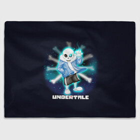 Плед 3D с принтом UNDERTALE в городе Новоалтайск, 100% полиэстер | закругленные углы, все края обработаны. Ткань не мнется и не растягивается | sans | undertale | андертале | андертейл | игра | подземная история | подземная сказка | санс | ундертале