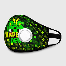 Маска из неопрена с принтом GTA Online: The Vapers Den в городе Новоалтайск, неопрен 100% | Форма огибающая нос. Резинки для ушей с дополнительной резинкой на затылке. Клапан для выдоха для активного дыхания при занятиях спортом. Эластичный материал маски и окантовки для лучшего растяжения и прилегания маски.  | auto | game | grand | gta | gta5 | los santos | rockstar | theft | гта | гта5 | игра | лос сантос | майкл | онлайн | рокстар | тревор | франклин