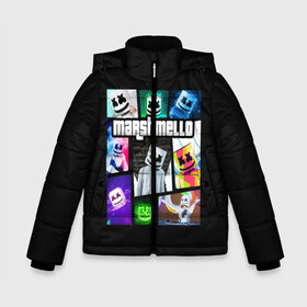 Зимняя куртка для мальчиков 3D с принтом MARSHMELLO в городе Новоалтайск, ткань верха — 100% полиэстер; подклад — 100% полиэстер, утеплитель — 100% полиэстер | длина ниже бедра, удлиненная спинка, воротник стойка и отстегивающийся капюшон. Есть боковые карманы с листочкой на кнопках, утяжки по низу изделия и внутренний карман на молнии. 

Предусмотрены светоотражающий принт на спинке, радужный светоотражающий элемент на пуллере молнии и на резинке для утяжки | dj | fortnite | marshmello | диджей | маршмелло | мершмеллоу | скин | фортнайт