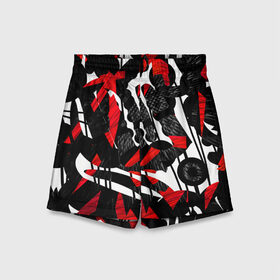 Детские спортивные шорты 3D с принтом Abstract art в городе Новоалтайск,  100% полиэстер
 | пояс оформлен широкой мягкой резинкой, ткань тянется
 | abstract | art | digital | textures | абстракция | арт | геометрия | линии | полосы | текстура | фон | цифровой