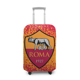 Чехол для чемодана 3D с принтом ROMA. в городе Новоалтайск, 86% полиэфир, 14% спандекс | двустороннее нанесение принта, прорези для ручек и колес | fc | football | football club | roma | sport | альба аудаче | итальянский футбольный клуб | рим | рома | спорт | уефа | униформа | фирменные цвета | фк | фк роман | фортитудо про рома | футбол | футбольный клуб