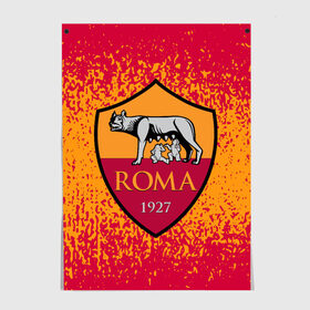 Постер с принтом ROMA. в городе Новоалтайск, 100% бумага
 | бумага, плотность 150 мг. Матовая, но за счет высокого коэффициента гладкости имеет небольшой блеск и дает на свету блики, но в отличии от глянцевой бумаги не покрыта лаком | fc | football | football club | roma | sport | альба аудаче | итальянский футбольный клуб | рим | рома | спорт | уефа | униформа | фирменные цвета | фк | фк роман | фортитудо про рома | футбол | футбольный клуб