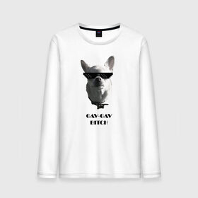 Мужской лонгслив хлопок с принтом cool dog в городе Новоалтайск, 100% хлопок |  | chihuahua | cool | dog | fun | funny dog | puppy | small dog | маленький пес | прикол | смешной принт | чихуахуа