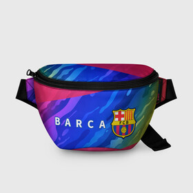 Поясная сумка 3D с принтом BARCELONA / БАРСЕЛОНА в городе Новоалтайск, 100% полиэстер | плотная ткань, ремень с регулируемой длиной, внутри несколько карманов для мелочей, основное отделение и карман с обратной стороны сумки застегиваются на молнию | barca | barcelona | barsa | barselona | fcb | logo | messi | барса | барселона | знак | клуб | лого | логотип | логотипы | месси | символ | символы | футбол | футбольная | футбольный