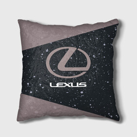 Подушка 3D с принтом LEXUS / ЛЕКСУС в городе Новоалтайск, наволочка – 100% полиэстер, наполнитель – холлофайбер (легкий наполнитель, не вызывает аллергию). | состоит из подушки и наволочки. Наволочка на молнии, легко снимается для стирки | auto | lexus | logo | moto | symbol | авто | автомобиль | гонки | лексус | лого | логотип | логотипы | марка | машина | мото | символ | символы