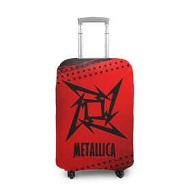 Чехол для чемодана 3D с принтом METALLICA / МЕТАЛЛИКА в городе Новоалтайск, 86% полиэфир, 14% спандекс | двустороннее нанесение принта, прорези для ручек и колес | hetfield | james | logo | metal | metalica | metallica | music | rock | star | джеймс | звезда | знак | ларс | лого | логотип | логотипы | метал | металика | металлика | музыка | рок | символ | символы | ульрих | хэтфилд