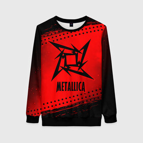 Женский свитшот 3D с принтом METALLICA / МЕТАЛЛИКА в городе Новоалтайск, 100% полиэстер с мягким внутренним слоем | круглый вырез горловины, мягкая резинка на манжетах и поясе, свободная посадка по фигуре | hetfield | james | logo | metal | metalica | metallica | music | rock | star | джеймс | звезда | знак | ларс | лого | логотип | логотипы | метал | металика | металлика | музыка | рок | символ | символы | ульрих | хэтфилд