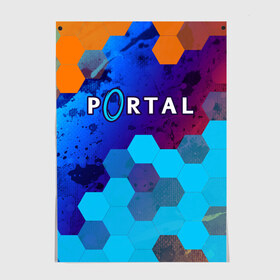 Постер с принтом PORTAL / ПОРТАЛ в городе Новоалтайск, 100% бумага
 | бумага, плотность 150 мг. Матовая, но за счет высокого коэффициента гладкости имеет небольшой блеск и дает на свету блики, но в отличии от глянцевой бумаги не покрыта лаком | 