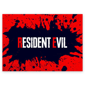 Поздравительная открытка с принтом RESIDENT EVIL / ОБИТЕЛЬ ЗЛА в городе Новоалтайск, 100% бумага | плотность бумаги 280 г/м2, матовая, на обратной стороне линовка и место для марки
 | 