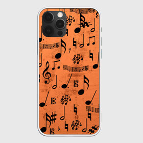 Чехол для iPhone 12 Pro Max с принтом Ноты в городе Новоалтайск, Силикон |  | Тематика изображения на принте: музыка | нотный стан | ноты | текстуры | узор | узор ноты
