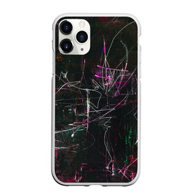 Чехол для iPhone 11 Pro матовый с принтом Doter в городе Новоалтайск, Силикон |  | Тематика изображения на принте: abstraction | lines | paint | spots | stains | абстракция | краска | линии | пятна | разводы
