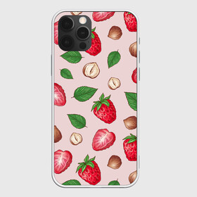 Чехол для iPhone 12 Pro Max с принтом Клубника с фундуком в городе Новоалтайск, Силикон |  | 
