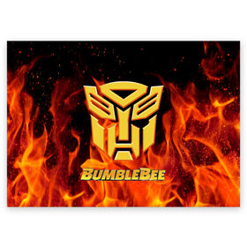 Поздравительная открытка с принтом Bumblebee. в городе Новоалтайск, 100% бумага | плотность бумаги 280 г/м2, матовая, на обратной стороне линовка и место для марки
 | bumblebee | автобот разведчик | автоботы | бамблби | боевик | кино | кино трансформеры | персонаж вселенной трансформеров | приключения | трансформеры | фантастика | фильмы
