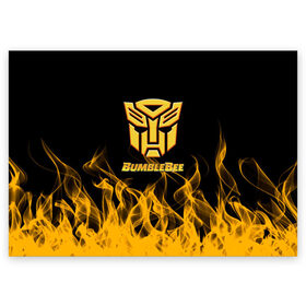 Поздравительная открытка с принтом Bumblebee. в городе Новоалтайск, 100% бумага | плотность бумаги 280 г/м2, матовая, на обратной стороне линовка и место для марки
 | bumblebee | автобот разведчик | автоботы | бамблби | боевик | кино | кино трансформеры | персонаж вселенной трансформеров | приключения | трансформеры | фантастика | фильмы