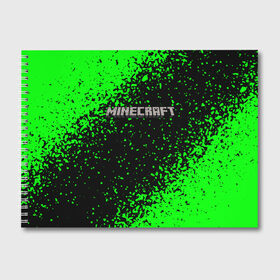 Альбом для рисования с принтом MINECRAFT в городе Новоалтайск, 100% бумага
 | матовая бумага, плотность 200 мг. | Тематика изображения на принте: creeper | game | minecraft | блоки | игра | квадраты | компьютерная | крипер | криппер | майнкрафт | огонь
