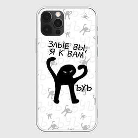 Чехол для iPhone 12 Pro Max с принтом ЪУЪ ЗЛЫЕ ВЫ Я К ВАМ в городе Новоалтайск, Силикон |  | cat | mem | memes | злой | интернет | кот | мем | мем кот | приколы | съука | ъуъ | ъуъ съука