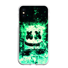 Чехол для iPhone XS Max матовый с принтом MARSHMELLO в городе Новоалтайск, Силикон | Область печати: задняя сторона чехла, без боковых панелей | fortnite | marshmallo | marshmallow | marshmello | marshmellow | маршмелло | маршмеллоу | розы | фортнайт