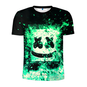 Мужская футболка 3D спортивная с принтом MARSHMELLO в городе Новоалтайск, 100% полиэстер с улучшенными характеристиками | приталенный силуэт, круглая горловина, широкие плечи, сужается к линии бедра | Тематика изображения на принте: fortnite | marshmallo | marshmallow | marshmello | marshmellow | маршмелло | маршмеллоу | розы | фортнайт