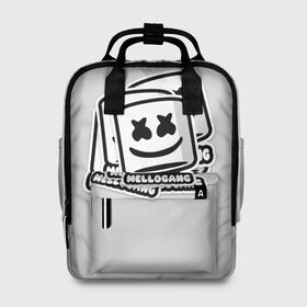 Женский рюкзак 3D с принтом MARSHMELLO в городе Новоалтайск, 100% полиэстер | лямки с регулируемой длиной, сверху ручки, чтобы рюкзак нести как сумку. Основное отделение закрывается на молнию, как и внешний карман. Внутри два дополнительных кармана, один из которых закрывается на молнию. По бокам два дополнительных кармашка, куда поместится маленькая бутылочка
 | fortnite | marshmallo | marshmallow | marshmello | marshmellow | маршмелло | маршмеллоу | розы | фортнайт