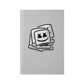 Обложка для паспорта матовая кожа с принтом MARSHMELLO в городе Новоалтайск, натуральная матовая кожа | размер 19,3 х 13,7 см; прозрачные пластиковые крепления | Тематика изображения на принте: fortnite | marshmallo | marshmallow | marshmello | marshmellow | маршмелло | маршмеллоу | розы | фортнайт