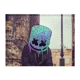 Обложка для студенческого билета с принтом MARSHMELLO в городе Новоалтайск, натуральная кожа | Размер: 11*8 см; Печать на всей внешней стороне | Тематика изображения на принте: fortnite | marshmallo | marshmallow | marshmello | marshmellow | маршмелло | маршмеллоу | фортнайт | фортнайт розы