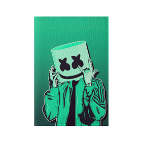 Обложка для паспорта матовая кожа с принтом MARSHMELLO в городе Новоалтайск, натуральная матовая кожа | размер 19,3 х 13,7 см; прозрачные пластиковые крепления | fortnite | marshmallo | marshmallow | marshmello | marshmellow | маршмелло | маршмеллоу | розы | фортнайт