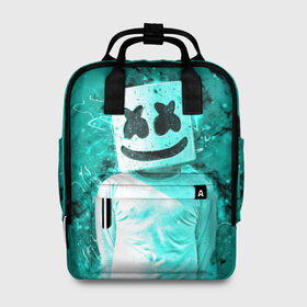 Женский рюкзак 3D с принтом MARSHMELLO в городе Новоалтайск, 100% полиэстер | лямки с регулируемой длиной, сверху ручки, чтобы рюкзак нести как сумку. Основное отделение закрывается на молнию, как и внешний карман. Внутри два дополнительных кармана, один из которых закрывается на молнию. По бокам два дополнительных кармашка, куда поместится маленькая бутылочка
 | fortnite | marshmallo | marshmallow | marshmello | marshmellow | маршмелло | маршмеллоу | розы | фортнайт