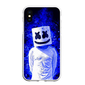 Чехол для iPhone XS Max матовый с принтом MARSHMELLO в городе Новоалтайск, Силикон | Область печати: задняя сторона чехла, без боковых панелей | fortnite | marshmallo | marshmallow | marshmello | marshmellow | маршмелло | маршмеллоу | розы | фортнайт