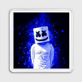 Магнит 55*55 с принтом MARSHMELLO в городе Новоалтайск, Пластик | Размер: 65*65 мм; Размер печати: 55*55 мм | fortnite | marshmallo | marshmallow | marshmello | marshmellow | маршмелло | маршмеллоу | розы | фортнайт