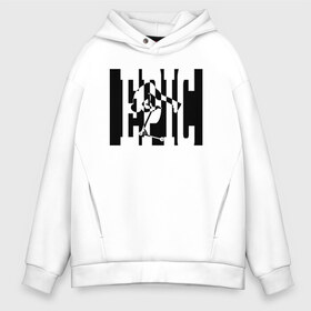Мужское худи Oversize хлопок с принтом Самокат трюковый EPIC в городе Новоалтайск, френч-терри — 70% хлопок, 30% полиэстер. Мягкий теплый начес внутри —100% хлопок | боковые карманы, эластичные манжеты и нижняя кромка, капюшон на магнитной кнопке | 