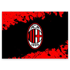 Поздравительная открытка с принтом AC MILAN / МИЛАН в городе Новоалтайск, 100% бумага | плотность бумаги 280 г/м2, матовая, на обратной стороне линовка и место для марки
 | Тематика изображения на принте: ac | ac milan | acm | football | logo | milan | sport | клуб | лого | логотип | логотипы | милан | символ | символы | спорт | форма | футбол | футбольная | футбольный