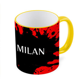 Кружка с принтом AC MILAN / МИЛАН в городе Новоалтайск, керамика | ёмкость 330 мл | Тематика изображения на принте: ac | ac milan | acm | football | logo | milan | sport | клуб | лого | логотип | логотипы | милан | символ | символы | спорт | форма | футбол | футбольная | футбольный