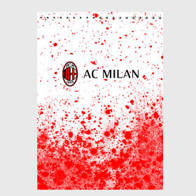 Скетчбук с принтом AC MILAN / МИЛАН в городе Новоалтайск, 100% бумага
 | 48 листов, плотность листов — 100 г/м2, плотность картонной обложки — 250 г/м2. Листы скреплены сверху удобной пружинной спиралью | ac | ac milan | acm | football | logo | milan | sport | клуб | лого | логотип | логотипы | милан | символ | символы | спорт | форма | футбол | футбольная | футбольный