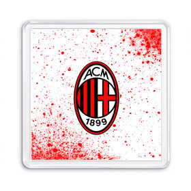 Магнит 55*55 с принтом AC MILAN / МИЛАН в городе Новоалтайск, Пластик | Размер: 65*65 мм; Размер печати: 55*55 мм | Тематика изображения на принте: ac | ac milan | acm | football | logo | milan | sport | клуб | лого | логотип | логотипы | милан | символ | символы | спорт | форма | футбол | футбольная | футбольный