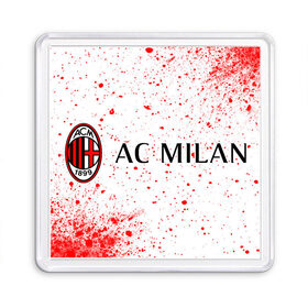 Магнит 55*55 с принтом AC MILAN / МИЛАН в городе Новоалтайск, Пластик | Размер: 65*65 мм; Размер печати: 55*55 мм | Тематика изображения на принте: ac | ac milan | acm | football | logo | milan | sport | клуб | лого | логотип | логотипы | милан | символ | символы | спорт | форма | футбол | футбольная | футбольный